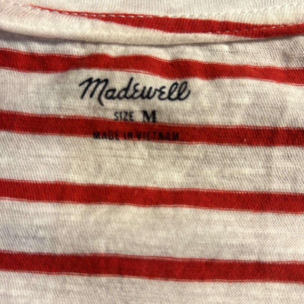 Madewell Tank Tops in Rust, Mauve, and Striped Red - Picture 13 of 14